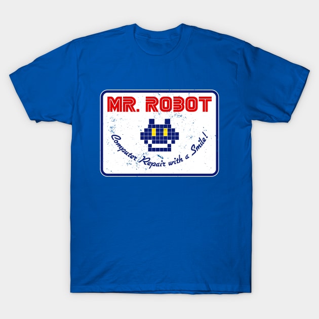 Mr. Robot "Computer Repair With A Smile" T-Shirt by CultureClashClothing